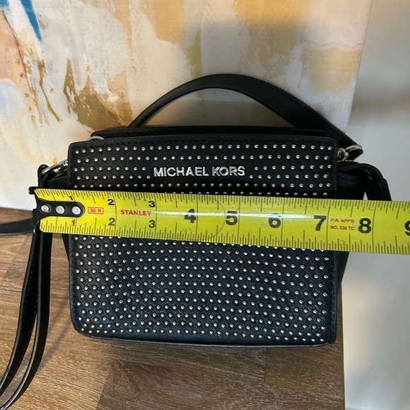 Michael Kors Black Crossbody Bag with Silver Studs - Picture 12 of 15